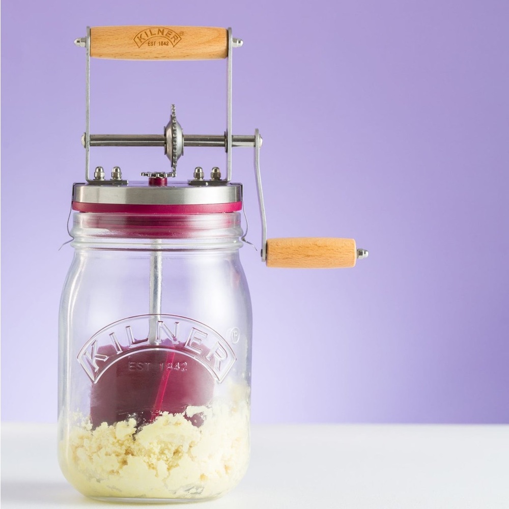 Kilner Glass Butter Churner with Red Accents - Picture 6 of 6